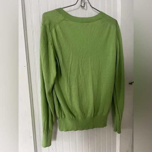 Banana Republic Bright Green Scoop Neck Sweater - Picture 2 of 10